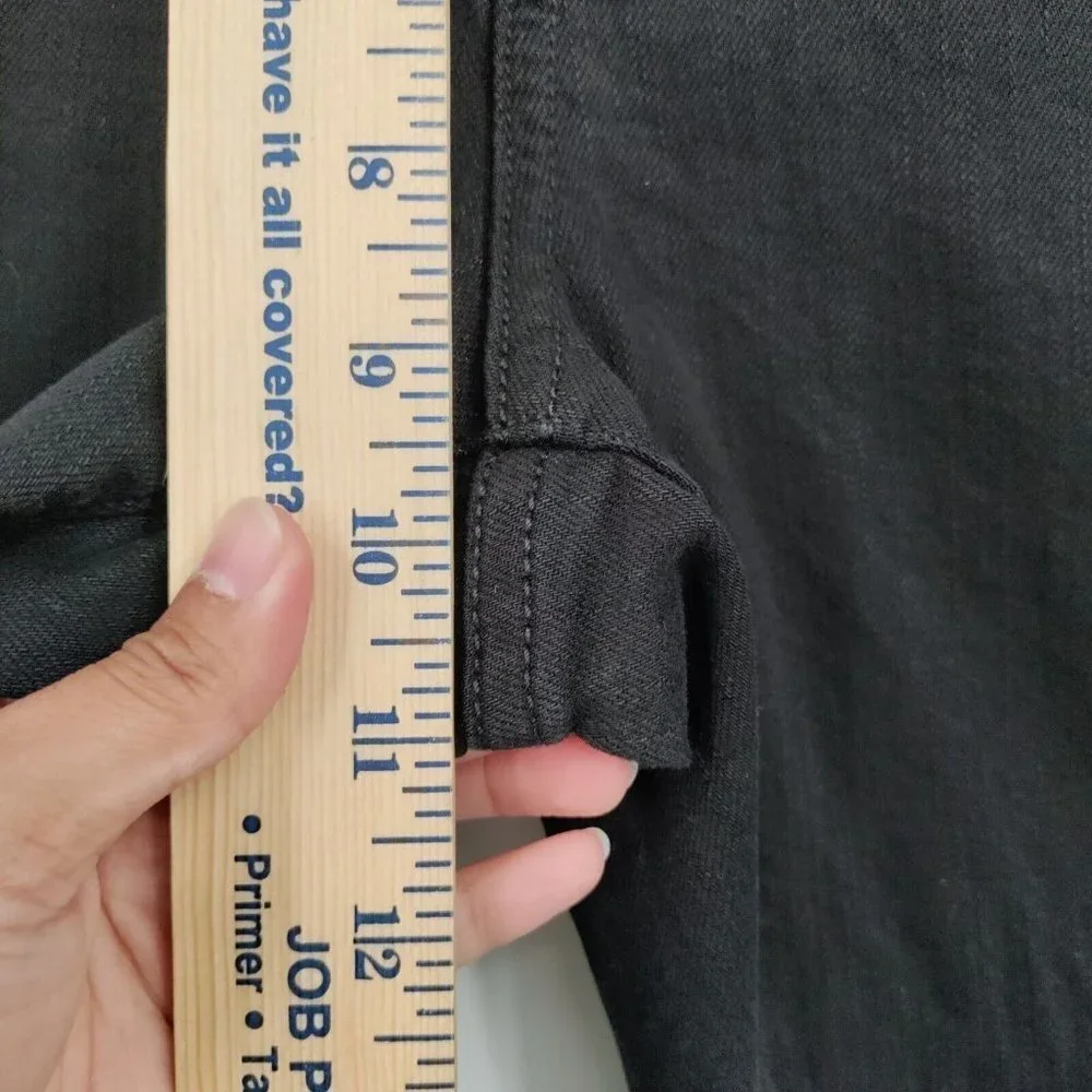Kate Spade Broome Street Mid-Rise Crop Skinny Jeans Stretch 29 Women Black